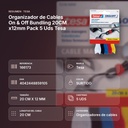 ORGANIZADOR DE CABLES ON & OFF BUNDLING 20CM X12MM PACK 5 UDS TESA - resumen de atributos