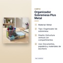 ORGANIZADOR SOBREMESA PLUS METAL - características principales
