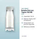 BOTELLA PET CON TAPÓN 150 ML - características principales