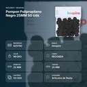 POMPON POLIPROPILENO NEGRO 25MM 50 UDS - resumen de atributos