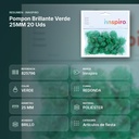 POMPON BRILLANTE VERDE 25MM 20 UDS - resumen de atributos