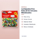 LENTEJUELAS FIXO KIDS 20 GR CÍRCULOS METALIZADOS - características principales