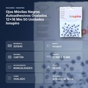 OJOS MÓVILES NEGROS AUTOADHESIVOS OVALADOS 12×16 MM 50 UNIDADES INNSPIRO - resumen de atributos