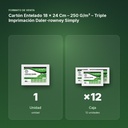 CARTÓN ENTELADO 18 × 24 CM – 250 G/M² – TRIPLE IMPRIMACIÓN DALER-ROWNEY SIMPLY - formato de venta: caja de 12