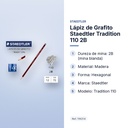 LÁPIZ DE GRAFITO STAEDTLER TRADITION 110 2B  - características principales