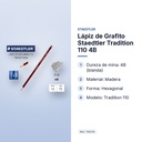 LÁPIZ DE GRAFITO STAEDTLER TRADITION 110 4B  - características principales