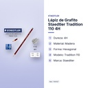 LÁPIZ DE GRAFITO STAEDTLER TRADITION 110 4H  - características principales