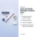 LÁPIZ DE GRAFITO STAEDTLER TRADITION 110 F  - características principales