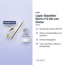 LÁPIZ STAEDTLER NORIS Nº2 HB CON GOMA - características principales