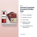 GOMETS CUADRADO GRANDE Ø 20 MM ROJO - características principales