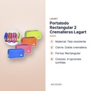 PORTATODO RECTANGULAR 2 CREMALLERAS LAGART - características principales