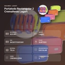 PORTATODO RECTANGULAR 2 CREMALLERAS LAGART - resumen de atributos
