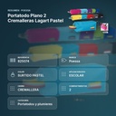 PORTATODO PLANO 2 CREMALLERAS LAGART  PASTEL - resumen de atributos