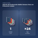 AGENDA DEL PROFESORADO ADDITIO SEMANA VISTA CON EVALUACIÓN CATALAN - formato de venta: caja de 24