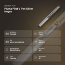 PLUMA PILOT V PEN SILVER NEGRO - resumen de atributos
