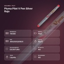 PLUMA PILOT V PEN SILVER ROJO - resumen de atributos