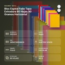 BLOC ESPIRAL FOLIO TAPA EXTRADURA 80 HOJAS 90 GRAMOS HORIZONTAL - resumen de atributos