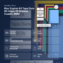 BLOC ESPIRAL A5 TAPA DURA 80 HOJAS 70 GRAMOS CUADRO 4MM - resumen de atributos