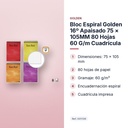 BLOC ESPIRAL GOLDEN 16º APAISADO 75 × 105MM 80 HOJAS 60 G/M CUADRÍCULA - características principales