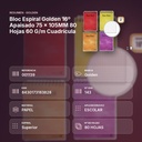 BLOC ESPIRAL GOLDEN 16º APAISADO 75 × 105MM 80 HOJAS 60 G/M CUADRÍCULA - resumen de atributos