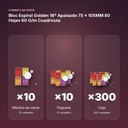 BLOC ESPIRAL GOLDEN 16º APAISADO 75 × 105MM 80 HOJAS 60 G/M CUADRÍCULA - formato de venta: paquete de 10, caja de 300