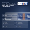 MINAS MARS MICRO CARBON 250 0,9MM B TUBO 12 UDS STAEDTLER - resumen de atributos
