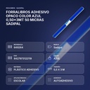 FORRALIBROS ADHESIVO OPACO COLOR AZUL 0,50x3MT 50 MICRAS SADIPAL - resumen de atributos