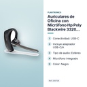 AURICULARES DE OFICINA CON MICRÓFONO HP POLY BLACKWIRE 3320 STEREO USB-C + ADAPTADOR USB-C/A – - características principales