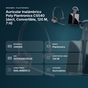 AURICULAR INALÁMBRICO POLY PLANTRONICS CS540 (DECT, CONVERTIBLE, 120 M, 7 H) - resumen de atributos