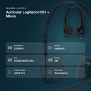 AURICULAR LOGITECH H151 + MICRO - resumen de atributos