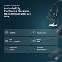 AURICULAR POLY PLANTRONICS BLACKWIRE HPC3210-BULK USB-A/C BULK - resumen de atributos