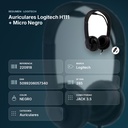 AURICULARES LOGITECH H111 + MICRO NEGRO - resumen de atributos