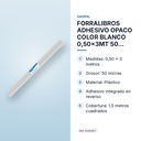 FORRALIBROS ADHESIVO OPACO COLOR BLANCO 0,50x3MT 50 MICRAS SADIPAL - características principales