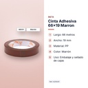 CINTA ADHESIVA 66X19 MARRON - características principales