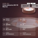CINTA ADHESIVA 66X19 MARRON - resumen de atributos