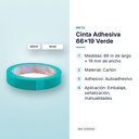 CINTA ADHESIVA 66X19 VERDE - características principales