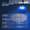CINTA ADHESIVA AZUL 19MM×33M  - resumen de atributos