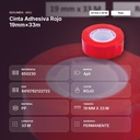 CINTA ADHESIVA ROJO 19MM×33M  - resumen de atributos