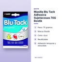 MASILLA BLU TACK ADHESIVA  SUJETACOSAS 70G  BOSTIK - características principales