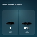 BANDEJA SOBREMESA A4 PLASTICO  - formato de venta: caja de 10