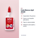 COLA BLANCA APLI 40GR - características principales