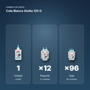 COLA BLANCA GIOTTO 120 G  - formato de venta: paquete de 12, caja de 96