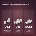 COLA BLANCA PVA ERICHKRAUSE EASYSTICK 120 ML - formato de venta: paquete de 12, caja de 144