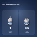 COLA TRANSPARENTE 4,5 LITROS - formato de venta: caja de 6