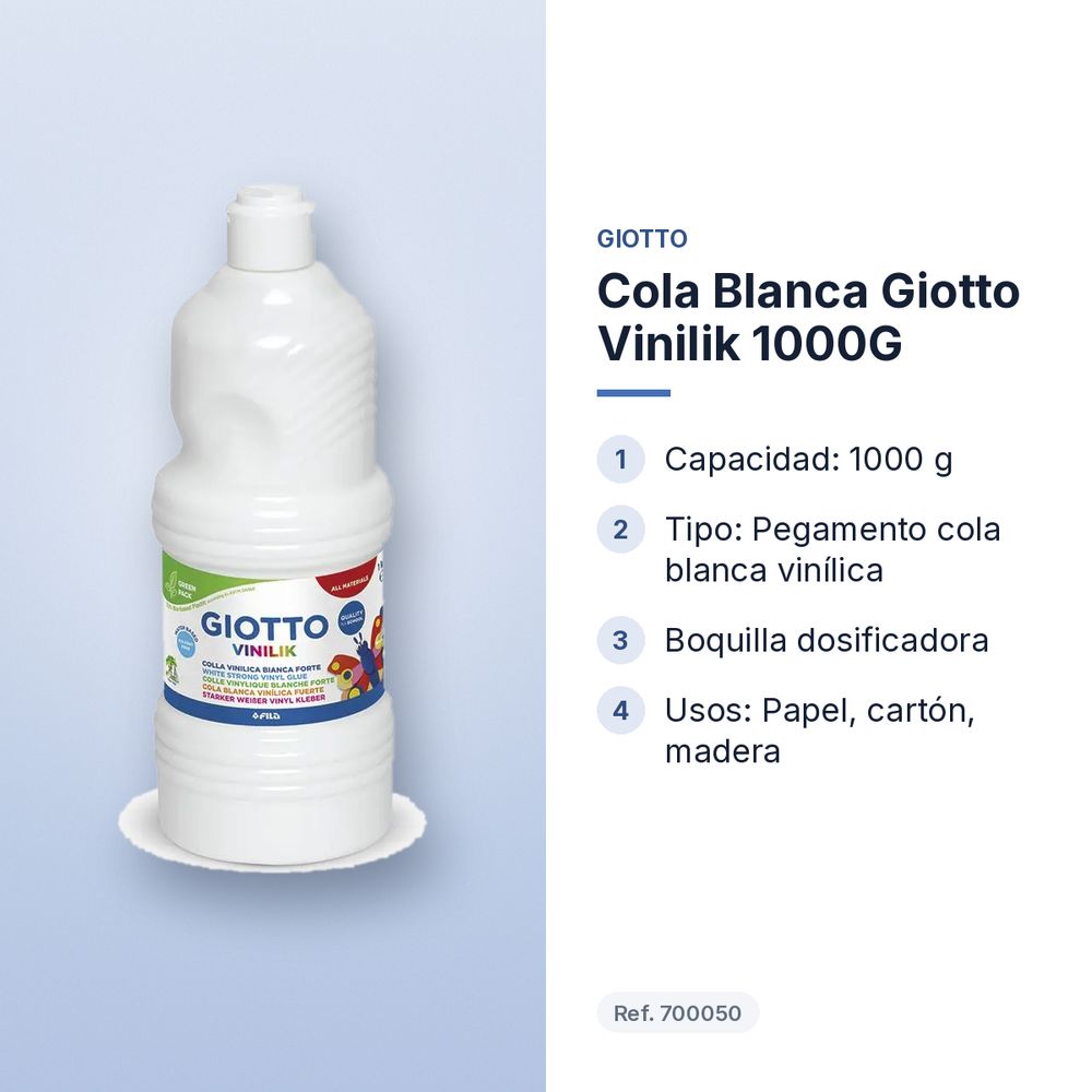 COLA BLANCA GIOTTO VINILIK 1000G - características principales