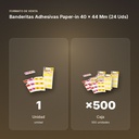 BANDERITAS ADHESIVAS PAPER-IN 40 × 44 MM (24 UDS) - formato de venta: caja de 500
