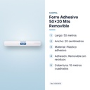 FORRO ADHESIVO 50X20 MTS REMOVIBLE  - características principales