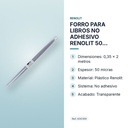 FORRO PARA LIBROS NO ADHESIVO RENOLIT 50 MICRAS 0,35x2M TRANSPARENTE - características principales