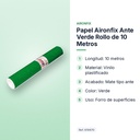 PAPEL AIRONFIX ANTE VERDE ROLLO DE 10 METROS - características principales