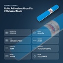 ROLLO ADHESIVO AIRON FIX 20M AZUL MATE - resumen de atributos